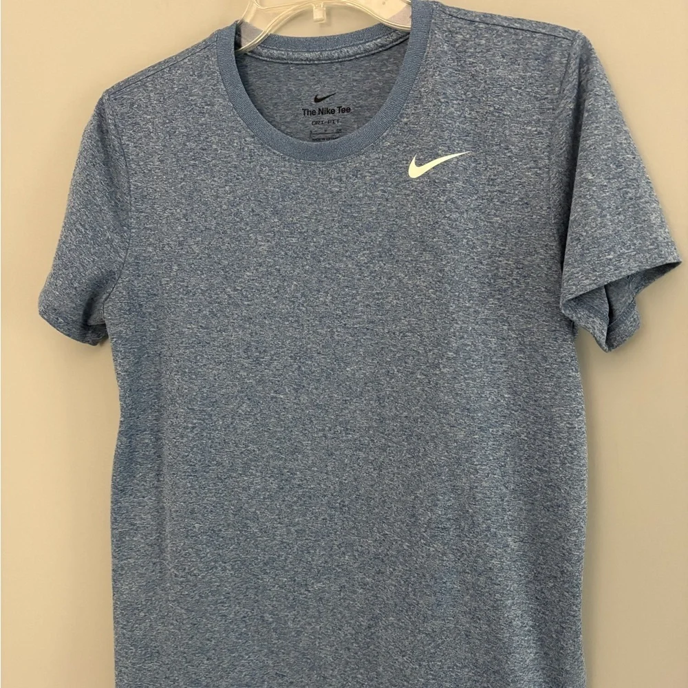 Nike Heathered Blue Dry-Fit Short Sleeve Tee Size S